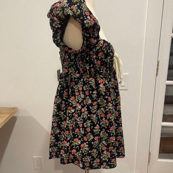 SOLD Free People Corduroy Floral Printed Tunic Babydoll Dress NWOT S… - Picture 7 of 15